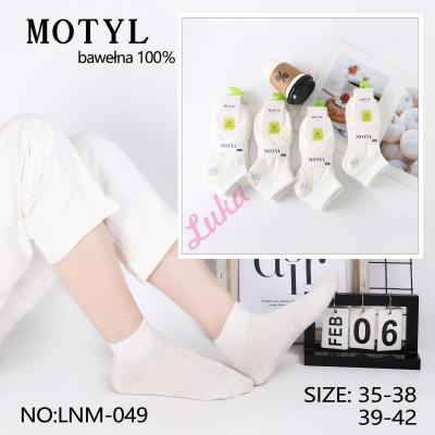 Women's low cut socks Motyl LNM-049
