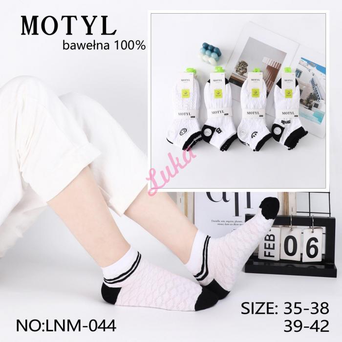 Women's low cut socks Motyl LNM-045
