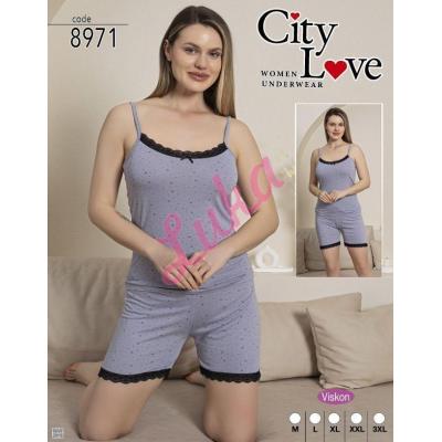 Piżama damska turecka City Love 8971