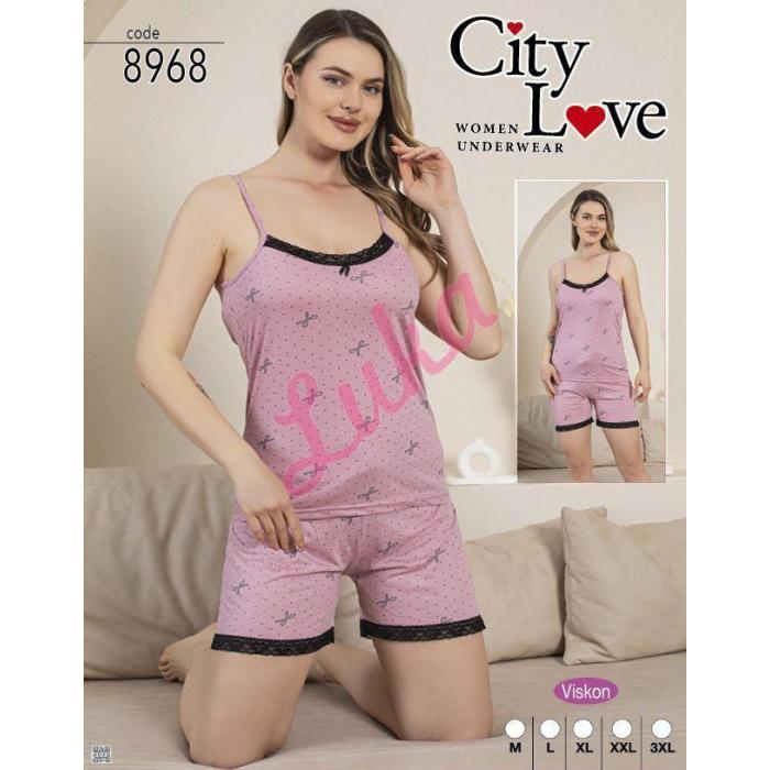Piżama damska turecka City Love 8931