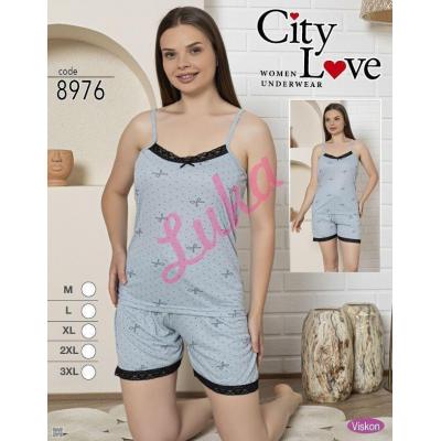 Piżama damska turecka City Love 8976