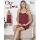 Piżama damska turecka City Love 8976