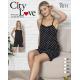 Piżama damska turecka City Love 9010