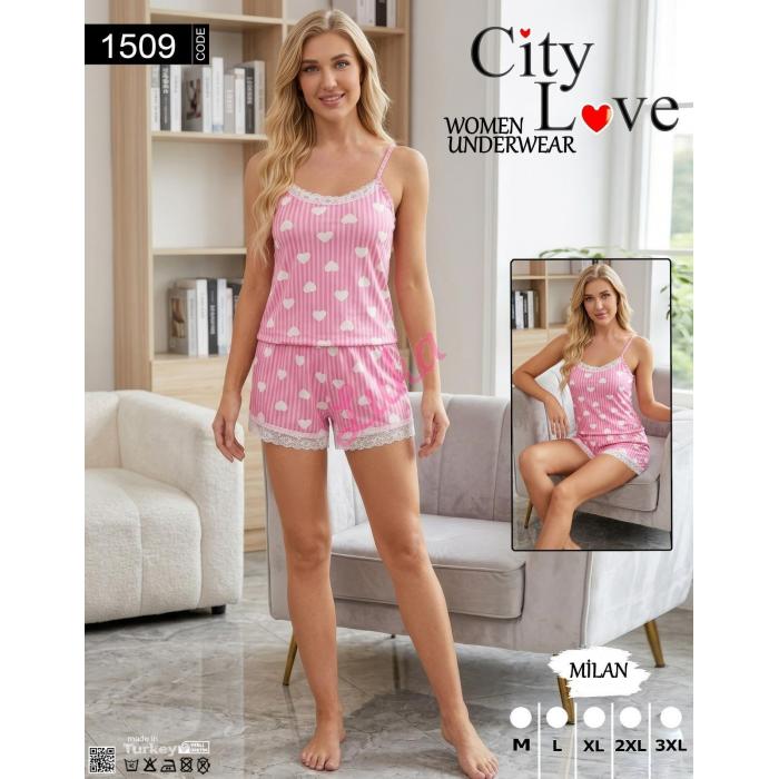 Women's turkish pajamas City Love 1507