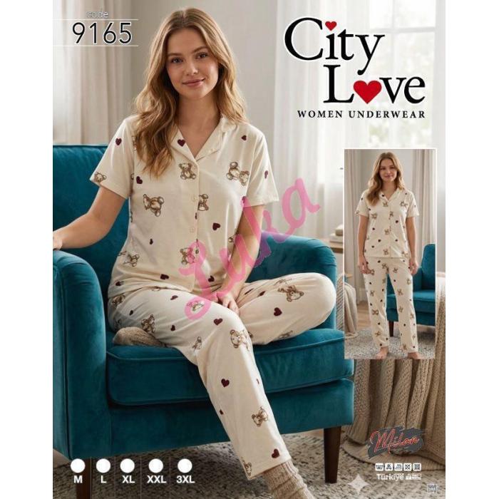 Women's turkish pajamas City Love 9172