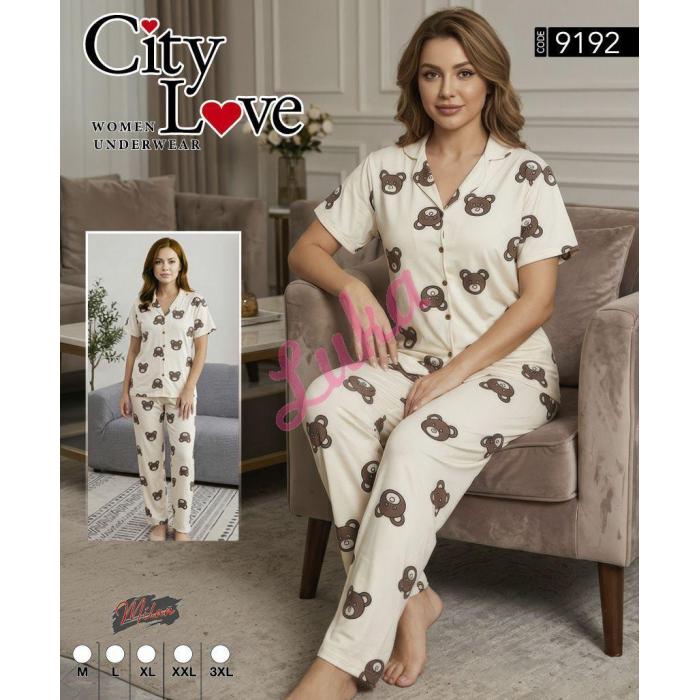 Piżama damska turecka City Love 9169
