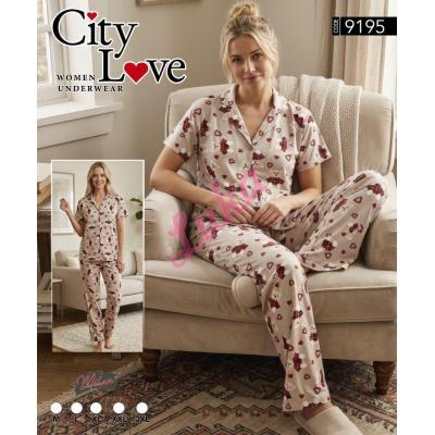 Women's turkish pajamas City Love 9195