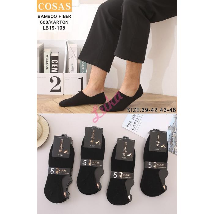 Men's bamboo low cut socks Cosas LB19-104