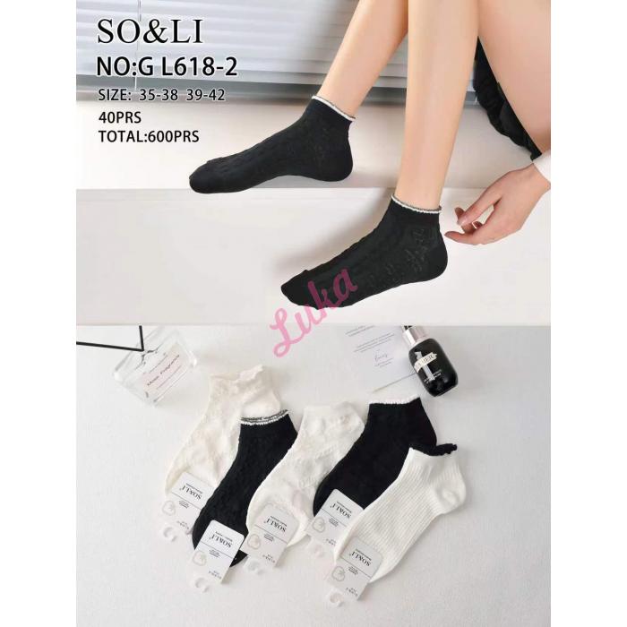 Women's low cut socks So&Li GL618-1