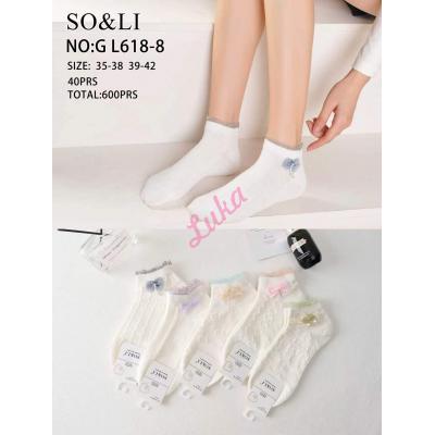 Women's low cut socks So&Li GL618-8