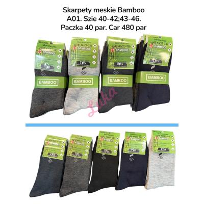 Men's Babmboo Socks Silver BBL-0 black