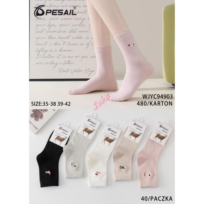 Women's Socks Pesail WJYC94901 CASHMERE
