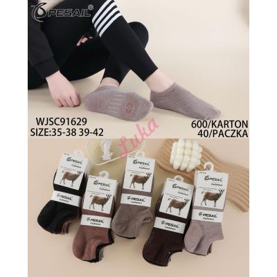 Women's low cut socks Pesail WJSC91629 CASHMERE