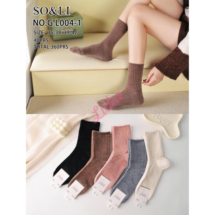 Women's Socks So&Li Angora AE005-4