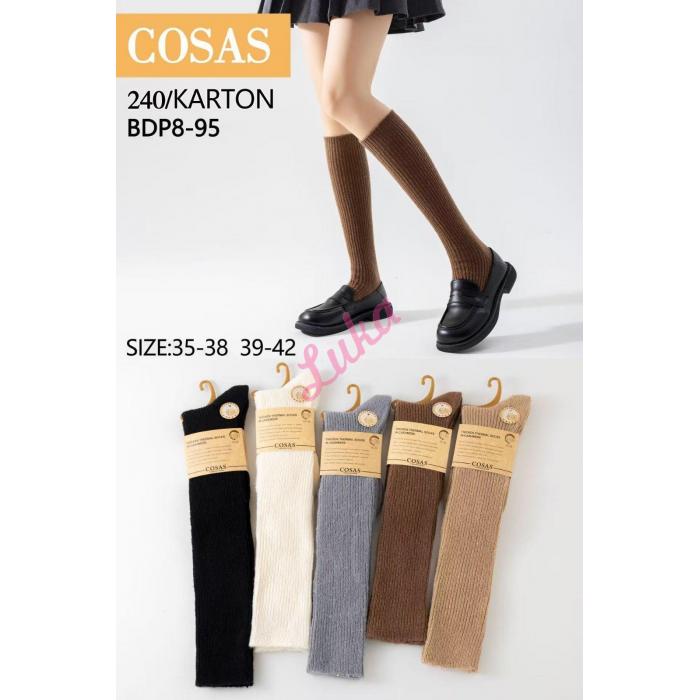 Women's Under Knee Socks Cosas BDP8-95 CASHMERE