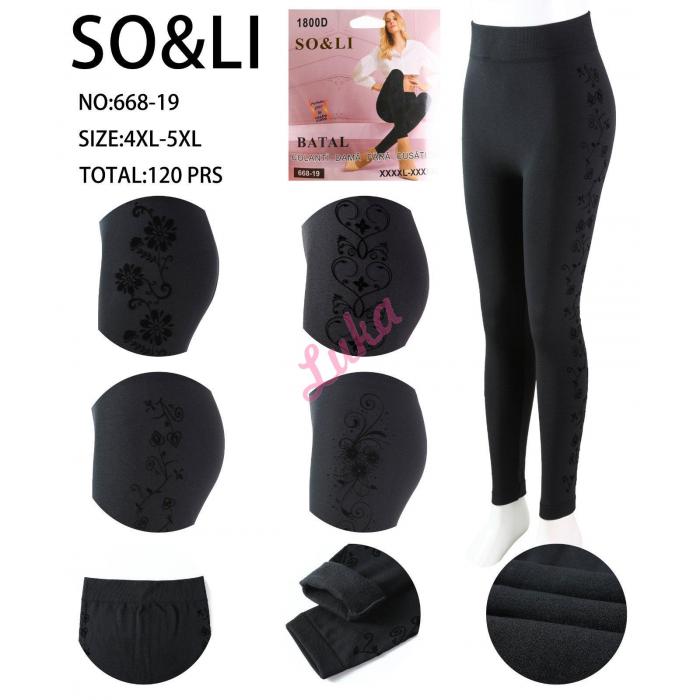 Women's leggings So&Li OLI-668-9 Bamboo