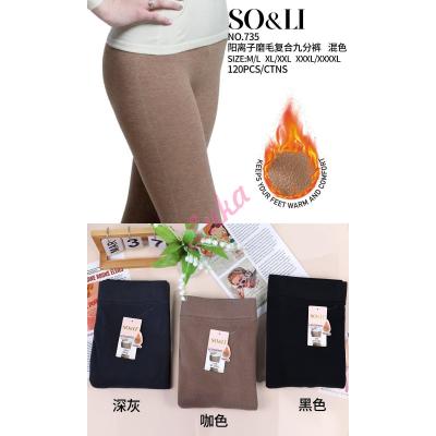 Women's leggings So&Li OLI-735 THERMO