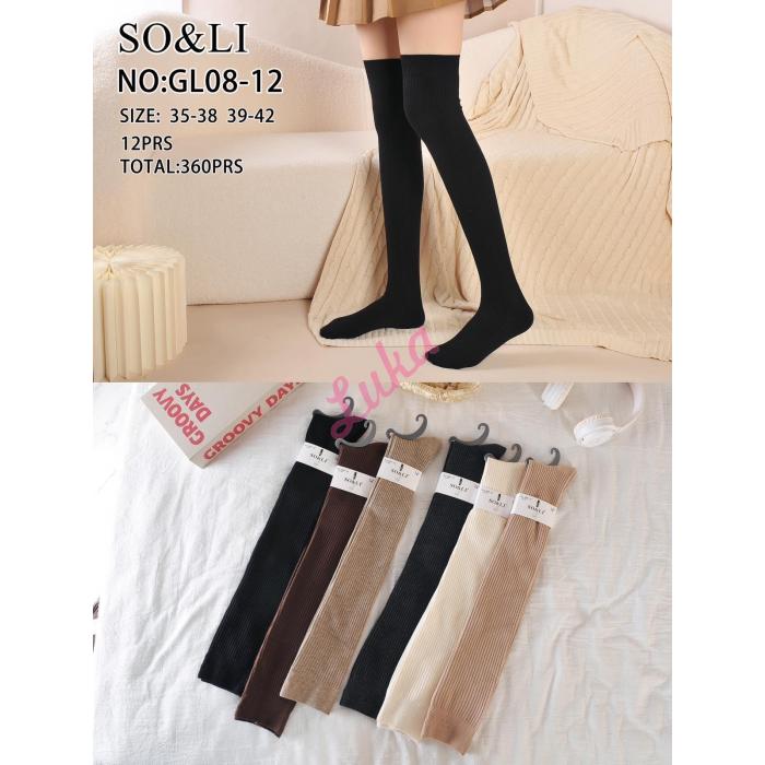 Women's Over Knee Socks So&Li GL08-14