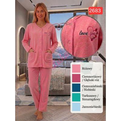 Women's turkish pajamas NO-2675 FROTTE