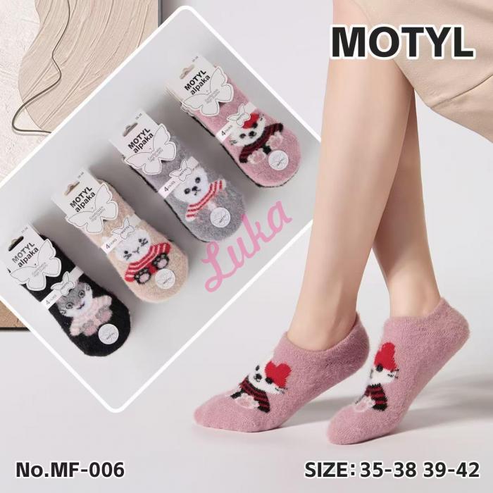 Women's low cut socks Motyl LNM-011