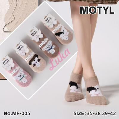 Women's low cut socks ALPAKA Motyl MF-006