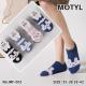 Women's low cut socks ALPAKA Motyl MF-003