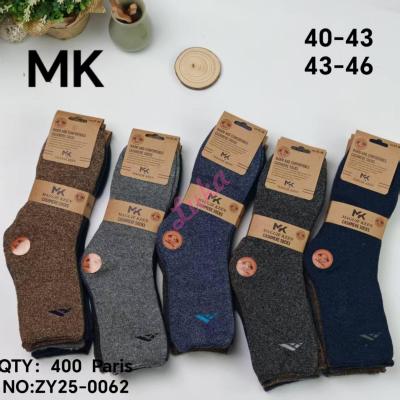 Skarpety męskie CASHMERE M&K ZY25-0063