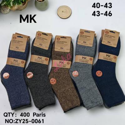 Skarpety męskie CASHMERE M&K ZY25-0062