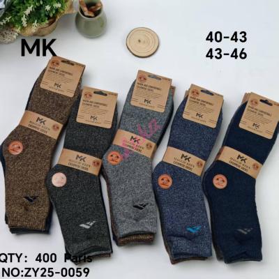 Skarpety męskie CASHMERE M&K ZY25-0058