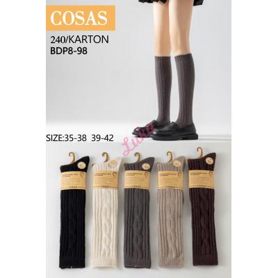 Women's Under Knee Socks Cosas BDP8-95 CASHMERE