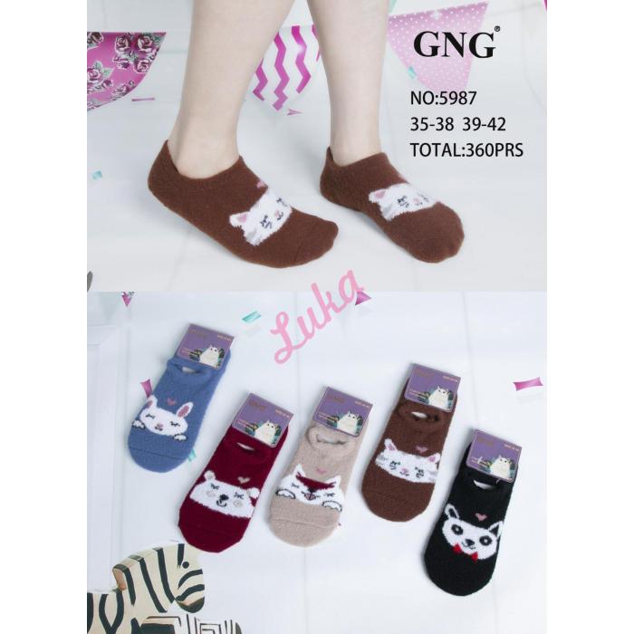 Women's low cut socks MINK GNG WOO-5967