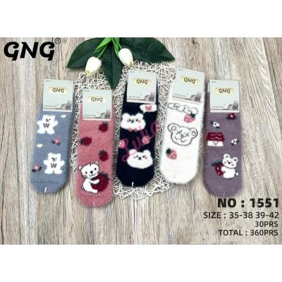 Skarpety damskie GNG BOR-1550 MINK