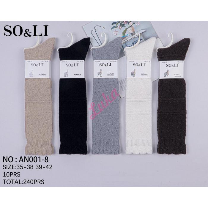 Podkolanówki damskie ALPACA So&Li AN001-2