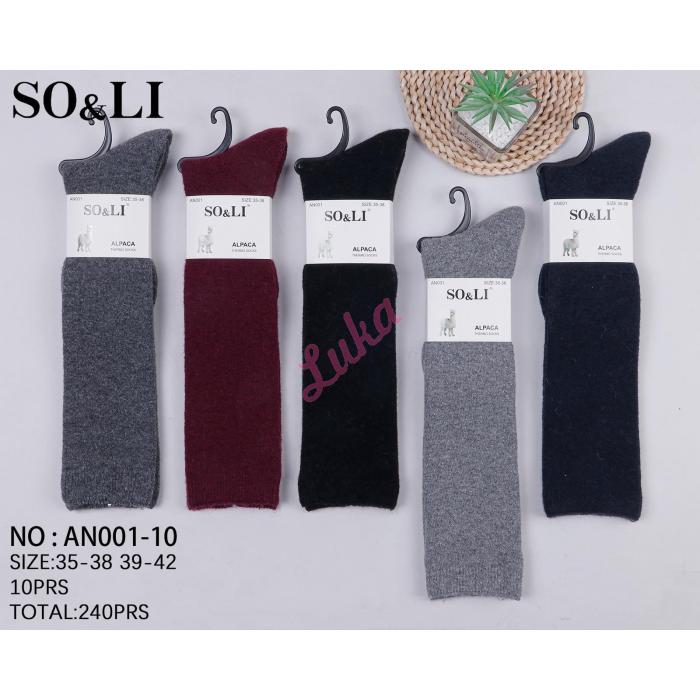 Podkolanówki damskie ALPACA So&Li AN001-8