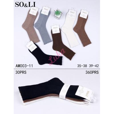 Skarpety damskie ANGORA SO&LI AM003-10