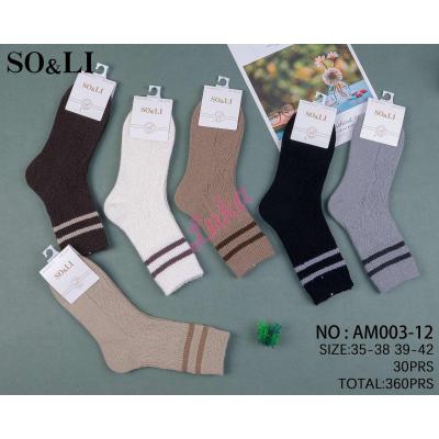 Skarpety damskie ANGORA SO&LI AM003-11