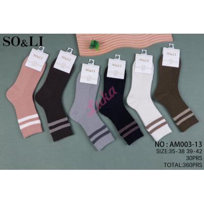 Skarpety damskie ANGORA SO&LI AM003-12