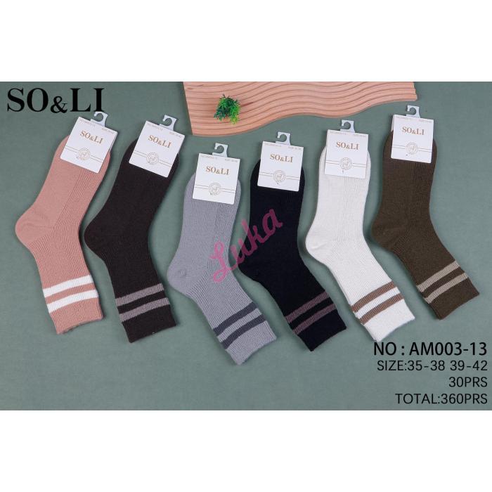 Skarpety damskie ANGORA SO&LI AM003-12