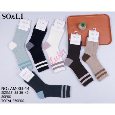 Skarpety damskie ANGORA SO&LI AM003-13
