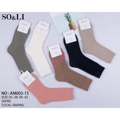 Skarpety damskie ANGORA SO&LI AM003-14