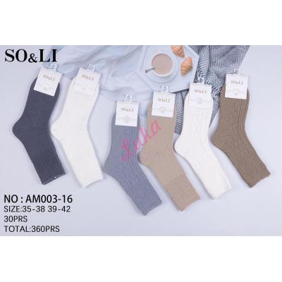 Skarpety damskie ANGORA SO&LI AM003-15