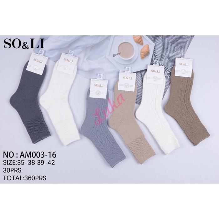 Women's Socks ANGORA SO&LI AM003-15