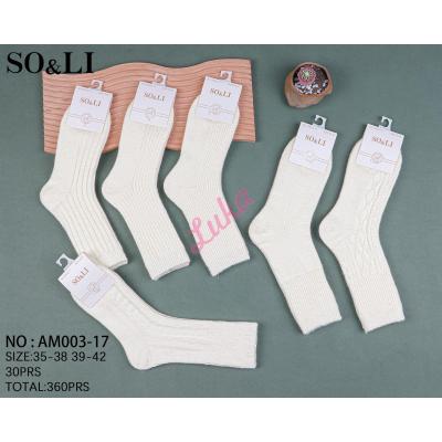 Skarpety damskie ANGORA SO&LI AM003-16
