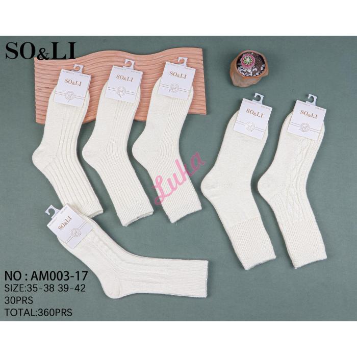 Skarpety damskie ANGORA SO&LI AM003-16