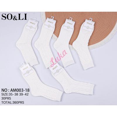 Women's Socks ANGORA SO&LI AM003-18