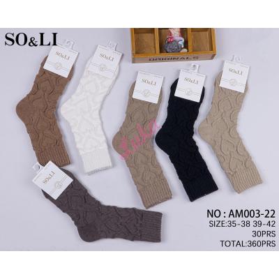 Women's Socks ANGORA SO&LI AM003-19