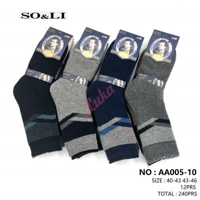 Men's socks ANGORA SO&LI AA005-10