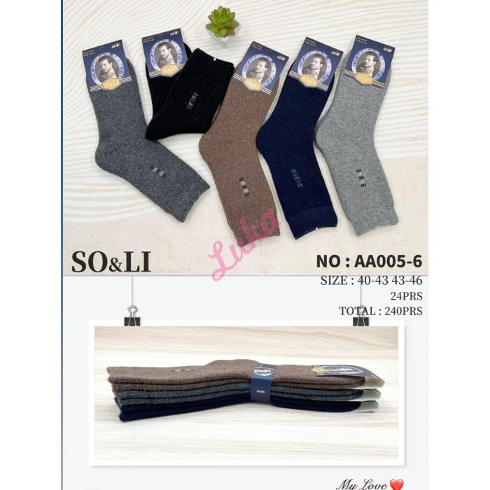 Men's socks ANGORA SO&LI AA005-10