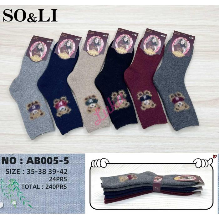 Skarpety damskie ANGORA SO&LI AB005-7