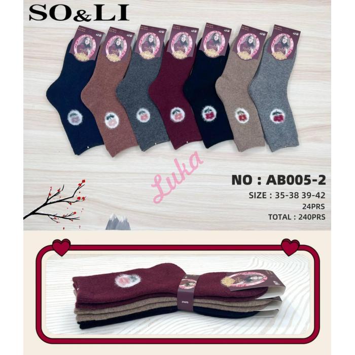 Women's Socks ANGORA SO&LI AB005-4